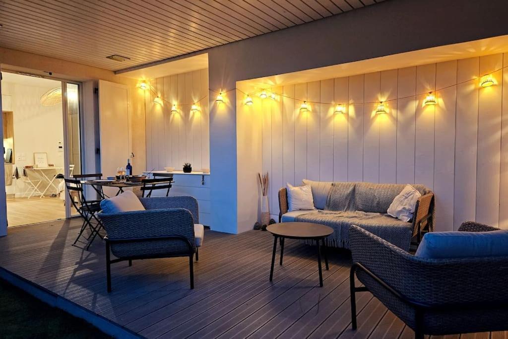 Arcareve - Grand Studio De Standing Avec Terrasse, Jardin Et Acces Direct A La Plage アルカション エクステリア 写真